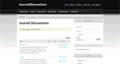 Desktop Screenshot of journaldiscussions.com