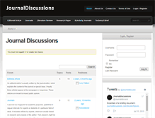 Tablet Screenshot of journaldiscussions.com